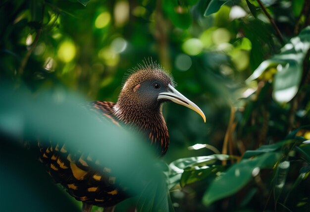 Photo a kiwi in jungle