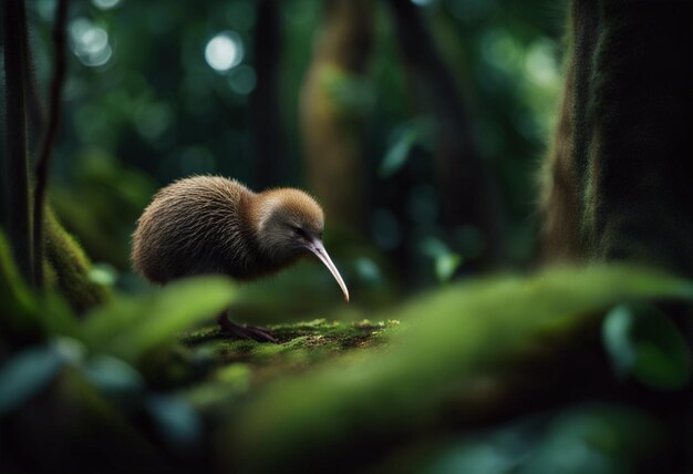 Photo a kiwi in jungle