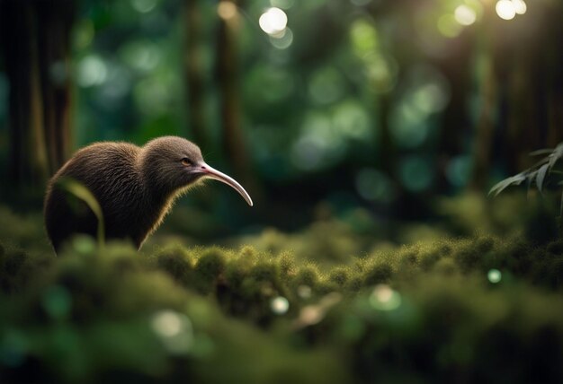 Photo a kiwi in jungle