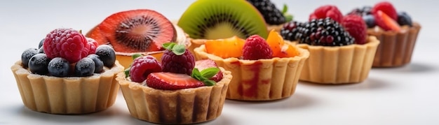 A kiwi tart with a kiwi on the top