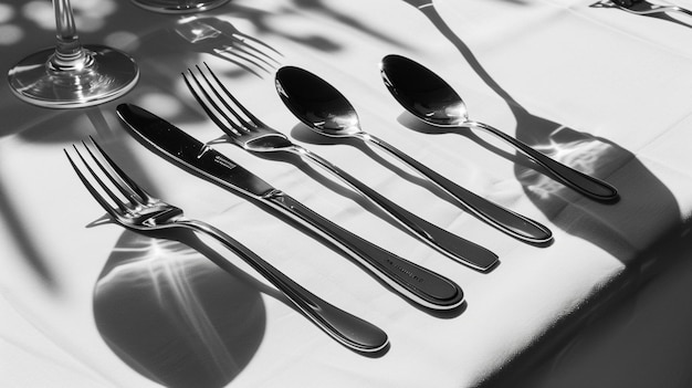 a knife and spoon are on a table with a knife and spoon