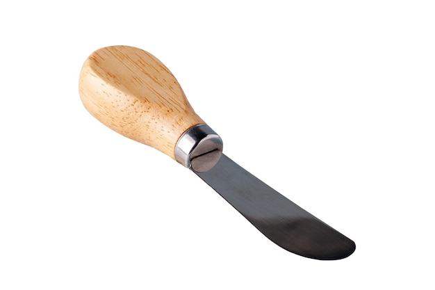 Knife for spreading pate on a white background isolate