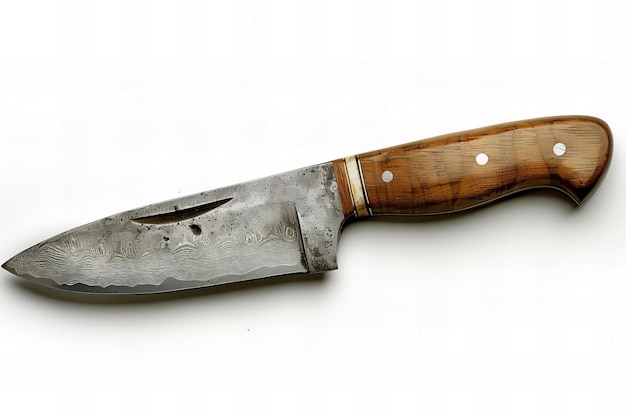 a knife that has been cut into a knife