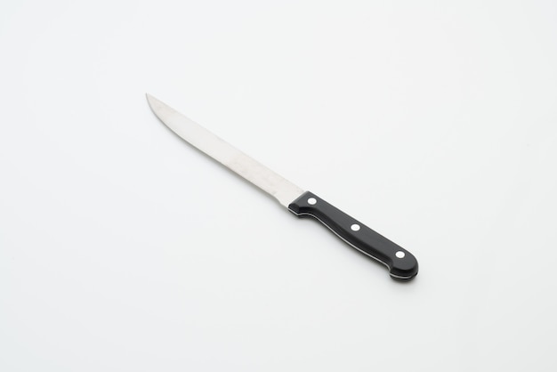 knife utensil on white background