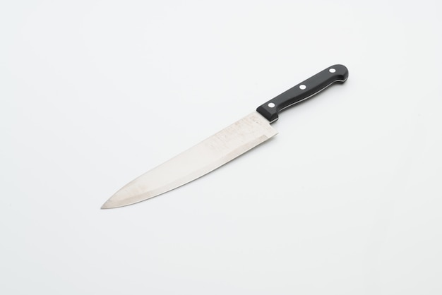 knife utensil on white background