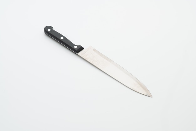 knife utensil on white background