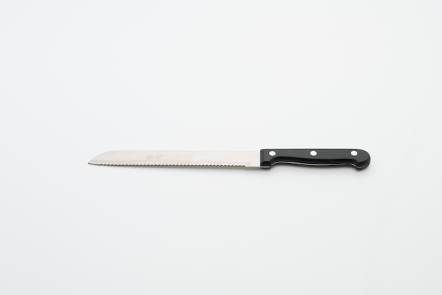 knife utensil on white background