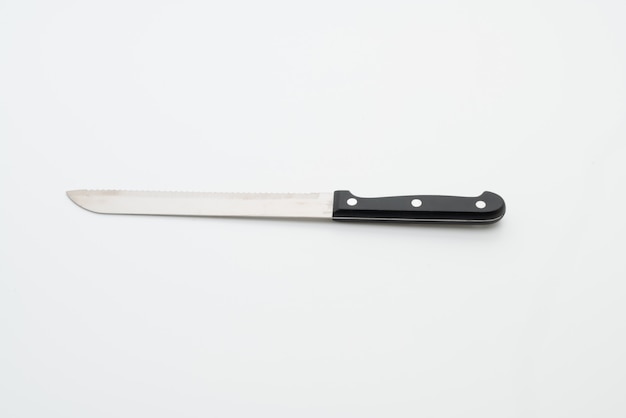 knife utensil on white background