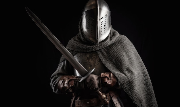 The knight adjusted his armor before the battle Creating using generative AI tools