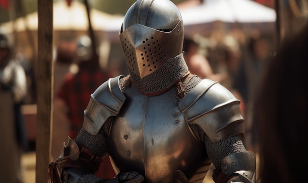 Knight prepares for battle Creating using generative AI tools