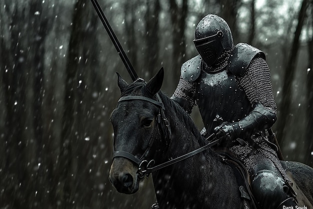 knight riding a horse in movie scene action sequence made by generative ai