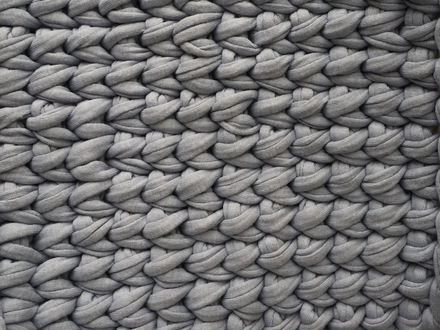 Knit background. Grey background