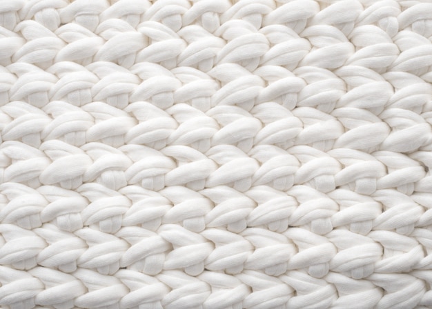 Knit background. White background.