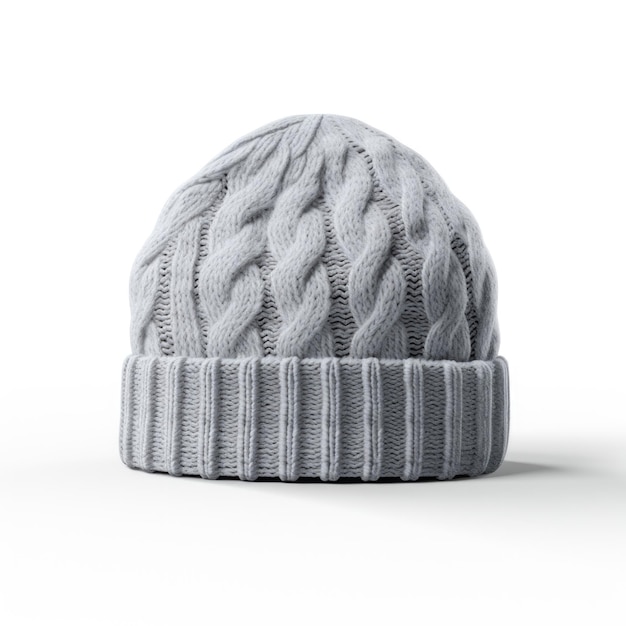 Knit cap isolated on white background Generative AI