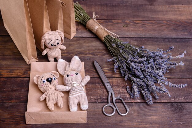 Knitted children's toys 