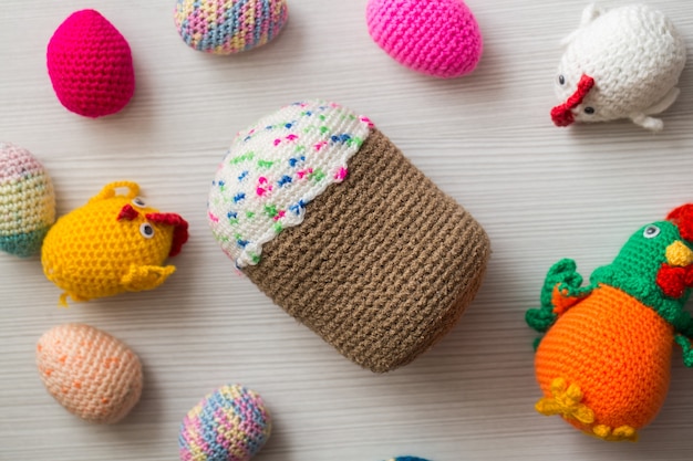 Knitted Easter eggs