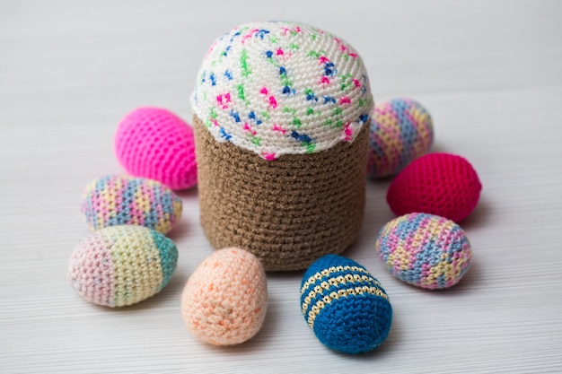 Knitted Easter eggs