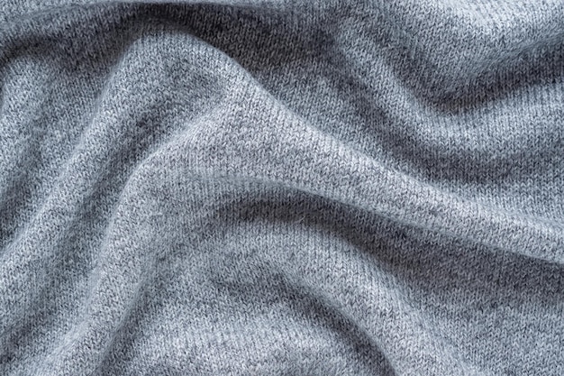 knitted grey fabric background