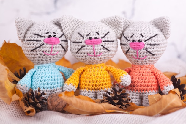 Knitted toys Needlework Handmade toy 