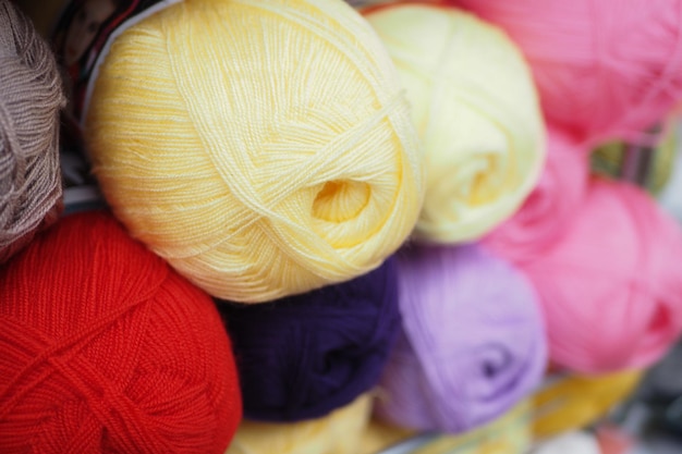 Knitting yarn for handmade winter clothes