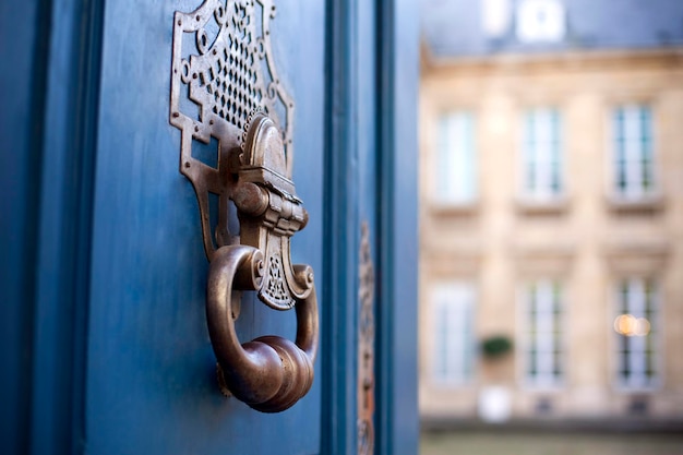 Knocker on a door