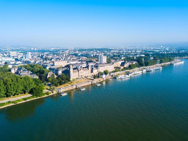 Koblenz city skyline in Germany