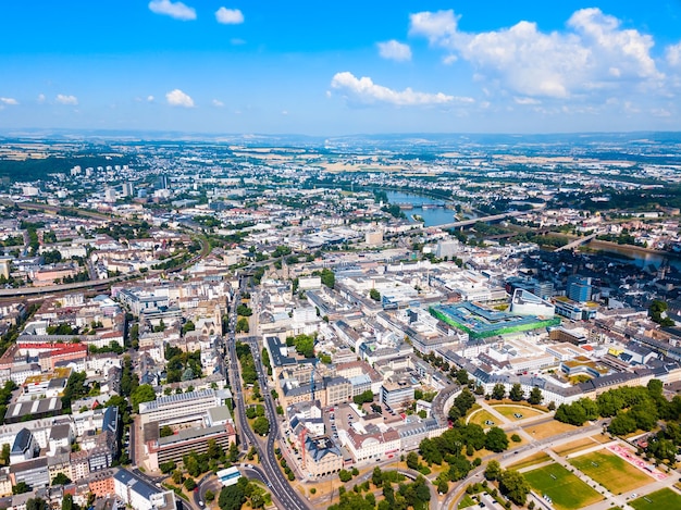 Koblenz city skyline in Germany