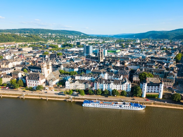 Koblenz city skyline in Germany