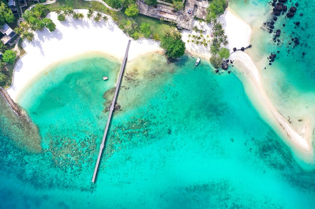 Photo koh kham from drone view