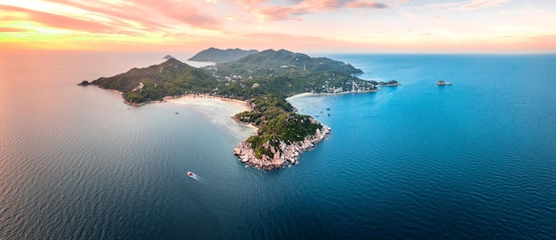 Koh Tao in ThailandEvening tropical island scenery