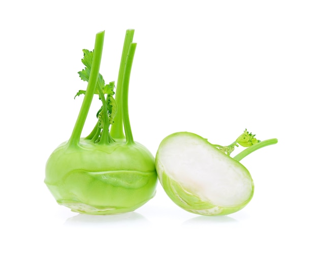 Kohlrabi isolated on white