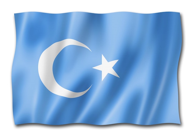 Kokbayraq Uighurs ethnic flag china