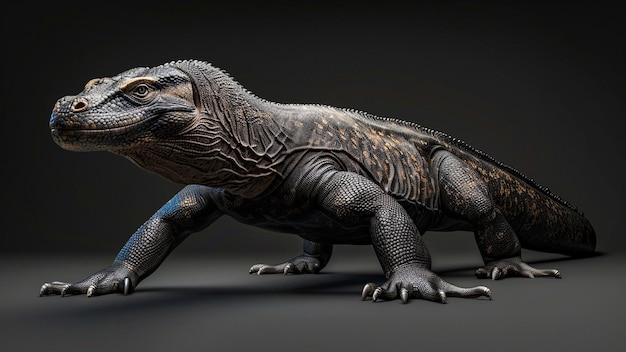 Komodo dragon realistic photo