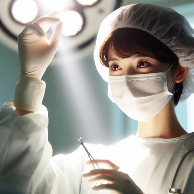 Korean beautiful Doctor photo