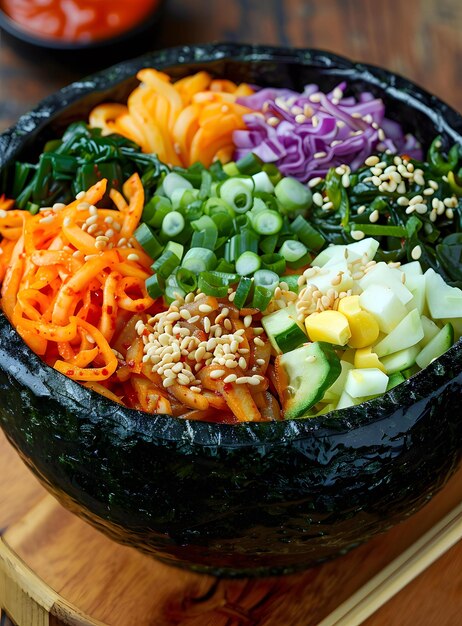 Korean Bibimbap with Seaweed Bowl