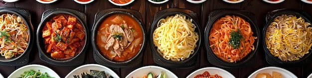 Korean food restaurant banner