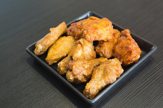 korean fried chicken in a plate