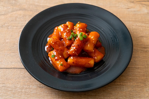 Korean rice cake stick in spicy sauce (Tteokbokki) - Korean food style