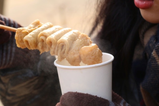 korean street food of fish cake