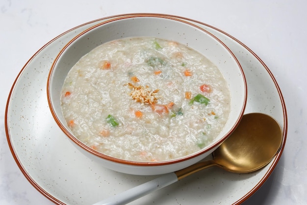 korean traditional food - Vegetable porridge made by boiling vegetables and rice