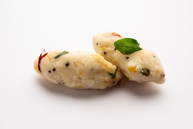 Kozhukatta Pidi is a steamed snack food from kerala rice flour with finger impressions