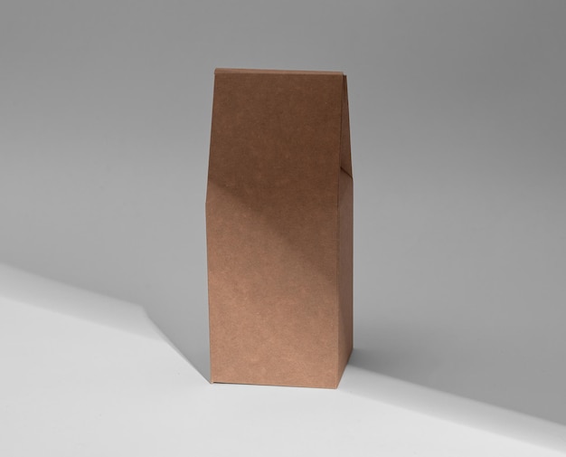 Kraft tall product package high vertical box Upright carton packing mockup