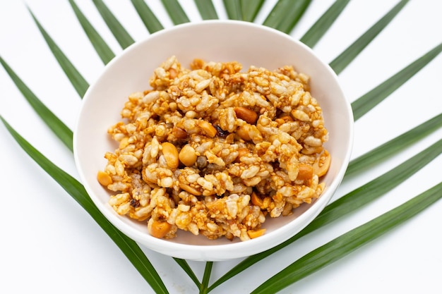 Krayasart Thai crispy rice peanut and sesame cereal