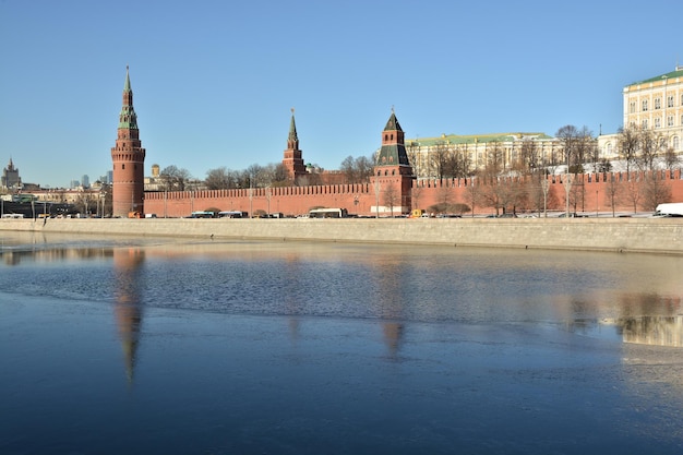 The Kremlin embankment in Moscow