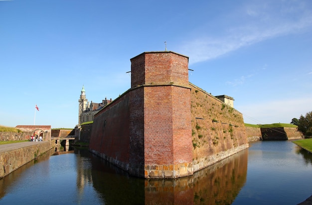 Kronborg castle in Denmark North sea