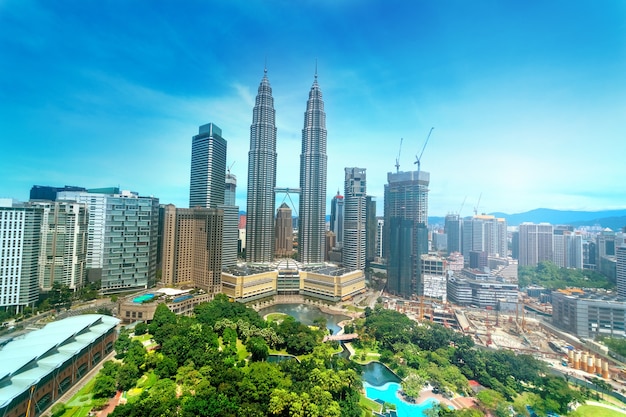 kualalumpur skyline at Malaysia