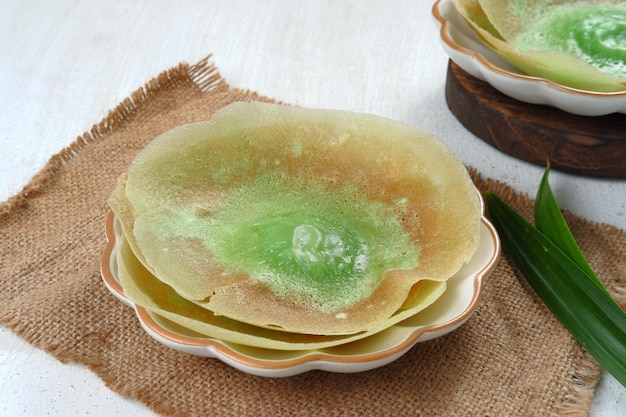 kue ape or Traditional pancake from Betawi, Jakarta. indonesian traditional sweet snack