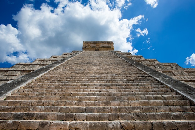 Kukulkan Pyramid in Chichen Itza Site, Mexico