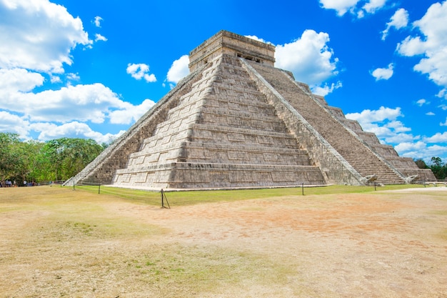 Kukulkan Pyramid in Chichen Itza Site, Mexico