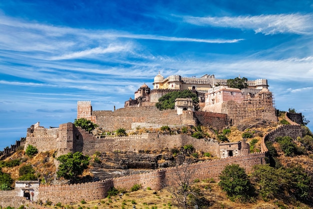 Kumbhalgarh fort famous tourist landmark Rajasthan India